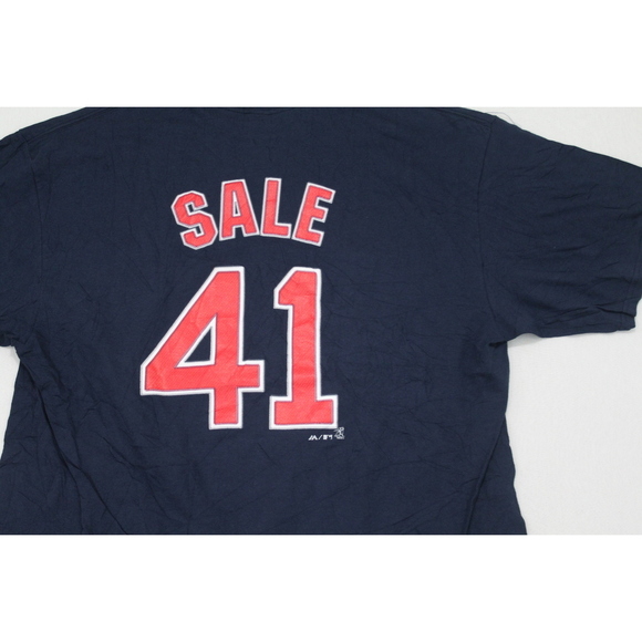 Boston Red Sox Men Blue TEE Shirt Sale 41 Majestic Size XXL - Picture 8 of 9